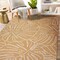 World Rug Gallery Contemporary Tropical Leaves Weather Resistant Indoor/Outdoor Area Rug 5' x 7' Yellow 4031YELLOW5X7 - alternate 6